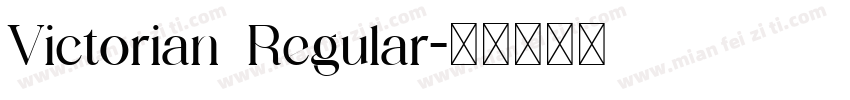 Victorian Regular字体转换